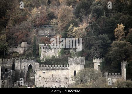 Gwrych Castello di Abergele Galles. Le nuove foto mostrano i preparativi ben in corso al castello di Gwrych per il prossimo di i'm a celebrità 2021 Foto Stock