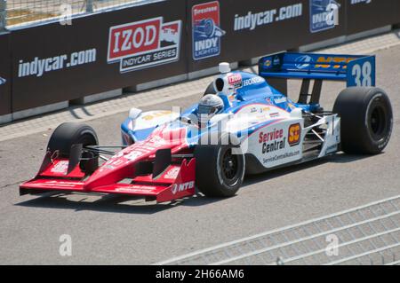 Auto Honda da corsa su pista Foto Stock