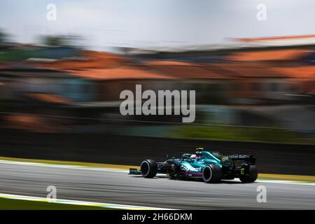 05 VETTEL Sebastian (ger), Aston Martin F1 AMR21, in azione durante la Formula 1 Heineken Grande Premio De Sao Paulo 2021, Grand Prix di San Paolo, 19° round del Campionato del mondo FIA Formula uno 2021 dal 12 al 14 novembre 2021 sul circuito Interlagos, a San Paolo, Brasile - Foto: Antonin Vincent/DPPI/LiveMedia Foto Stock