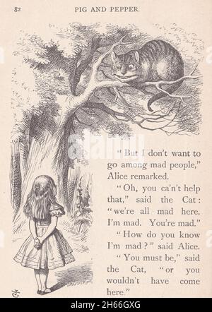 Alice's Adventures in Wonderland - Illustrazione 1907. Foto Stock