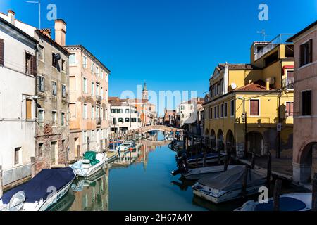 Chioggia, zona venezia, Veneto: Dettagli di una splendida cittadina della laguna veneta Foto Stock