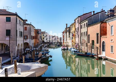 Chioggia, zona venezia, Veneto: Dettagli di una splendida cittadina della laguna veneta Foto Stock