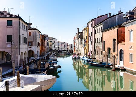 Chioggia, zona venezia, Veneto: Dettagli di una splendida cittadina della laguna veneta Foto Stock