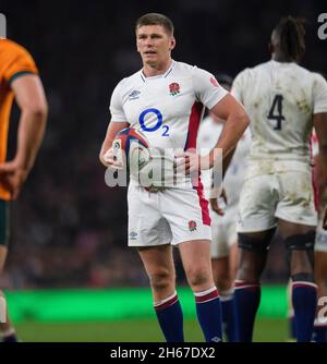 13 novembre 2021 - Inghilterra / Australia - Twickenham Owen Farrell in Inghilterra durante la partita Autunno Internazionale a Twickenham. Picture Credit : © Mark Pain / Alamy Live News Foto Stock