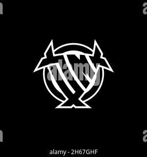 Lettera con logo a monogramma DM con schermo triangolare e design a forma di cerchio su sfondo isolato. Logo a triangolo monogramma, logo a schermo monogramma, trian Illustrazione Vettoriale