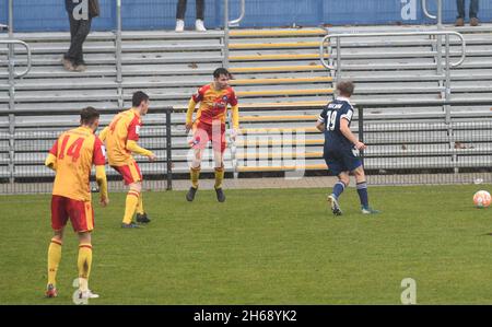 KSC U19 vs SpVgg Unterhaching, A-Junioren Bundesliga Karlsruher SC vs spvgg Unterhaching Youth League, Karlsruhe Wildparksta Foto Stock