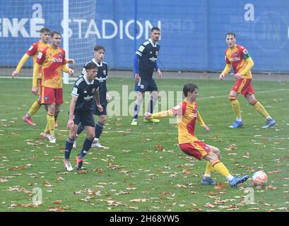 KSC U19 vs SpVgg Unterhaching, A-Junioren Bundesliga Karlsruher SC vs spvgg Unterhaching Youth League, Karlsruhe Wildparksta Foto Stock