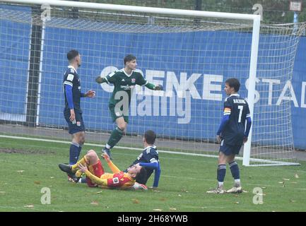 KSC U19 vs SpVgg Unterhaching, A-Junioren Bundesliga Karlsruher SC vs spvgg Unterhaching Youth League, Karlsruhe Wildparksta Foto Stock