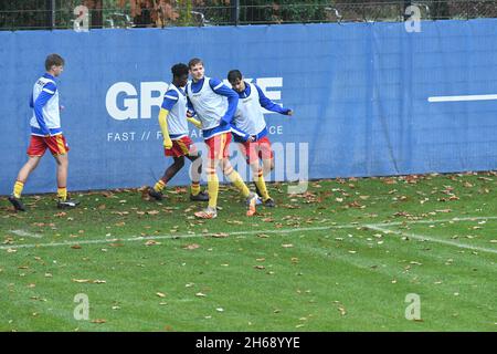 KSC U19 vs SpVgg Unterhaching, A-Junioren Bundesliga Karlsruher SC vs spvgg Unterhaching Youth League, Karlsruhe Wildparksta Foto Stock