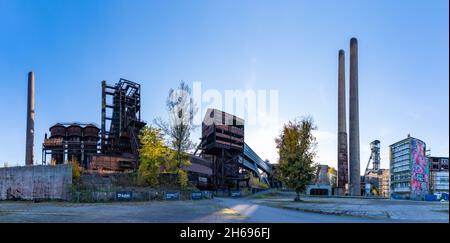 Un'immagine panoramica del complesso industriale della Vítkovice inferiore. Foto Stock