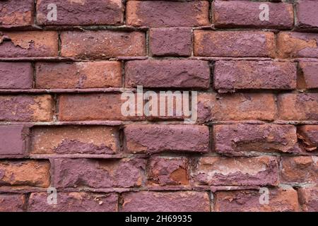 Immagine di un muro di mattoni, pezzo per pezzo, mattone di mattoni, muro, solido, Sicuro, ostacolo, Brick Wall sfondo, mattoni colorati, definito Foto Stock