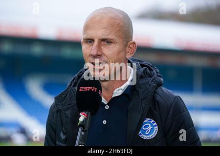 Doetinchem, Paesi Bassi. 14 novembre 2021. DOETINCHEM, PAESI BASSI - NOVEMBRE 14: Coach Reinier Robbemond di De Graafschap durante la partita olandese Keukenkampioendivisie tra De Graafschap e Telstar a De Vijverberg il 14 Novembre 2021 a Doetinchem, Paesi Bassi (Foto di Rene Nijhuis/Orange Pictures) credito: Orange Pics BV/Alamy Live News Foto Stock