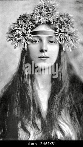 Firenze Evelyn Nesbit fotografato da Rudolf Eickemeyer Jr - 1902 Foto Stock