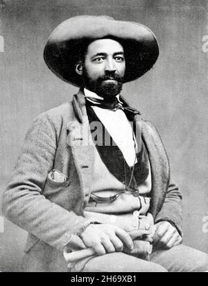 John W Jones - ex Slave, abolizionista e direttore ferroviario sotterraneo Foto Stock