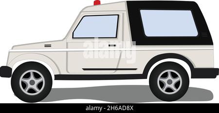 Polizia auto Vector Illustrazione Vettoriale