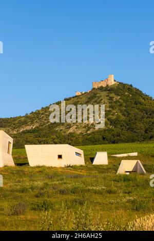 Archeopark a Pavlov, Moravia meridionale, Repubblica Ceca Foto Stock