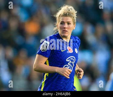 Manchester, Regno Unito. 14 novembre 2021. Millie Bright #4 di Chelsea a Manchester, Regno Unito il 11/14/2021. (Foto di Conor Molloy/News Images/Sipa USA) Credit: Sipa USA/Alamy Live News Foto Stock