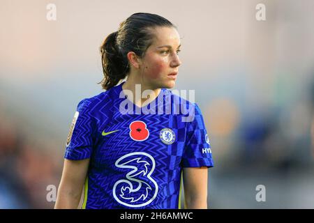 Manchester, Regno Unito. 14 novembre 2021. Jessie Fleming #17 di Chelsea a Manchester, Regno Unito il 11/14/2021. (Foto di Conor Molloy/News Images/Sipa USA) Credit: Sipa USA/Alamy Live News Foto Stock