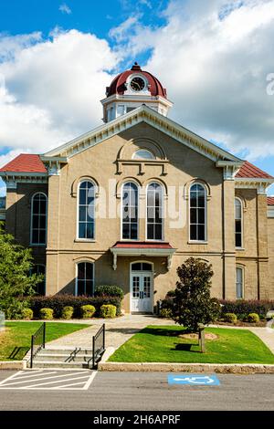 Storico tribunale della contea di Jackson, Washington Street, Jefferson, Georgia Foto Stock