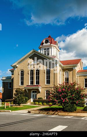 Storico tribunale della contea di Jackson, Washington Street, Jefferson, Georgia Foto Stock