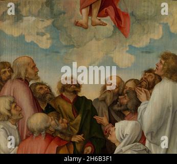 L'Ascensione di Cristo, 1513. Dettagli da un'illustrazione più grande. Foto Stock