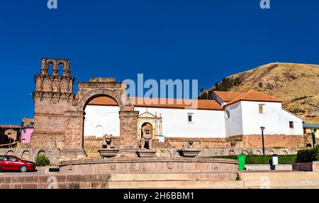 Chiesa di nostra Signora dell'Assunzione a Giuli, Perù Foto Stock