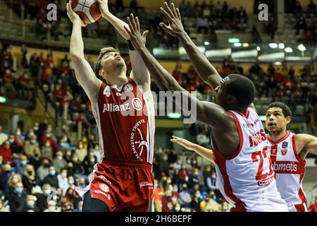 Allianz Dome, Trieste, Italia, 14 novembre 2021, Juan M. Fernandez (Allianz Pallacanestro Trieste) durante Allianz Pallacanestro Trieste vs Openjobmetis Varese - Campionato Italiano di Basket Serie A. Foto Stock