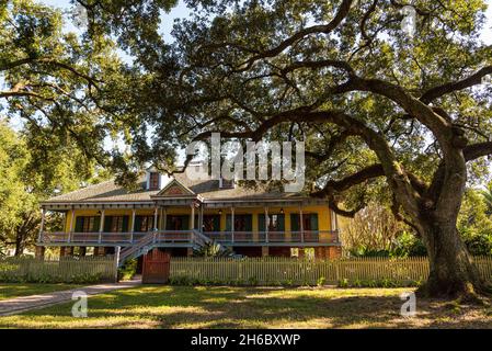 Scenografica storica Laura Plantation in Louisiana, USA Foto Stock