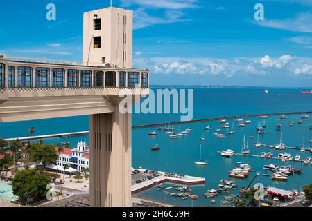 Ascensore lacerda a Salvador Bahia Brasile. Foto Stock