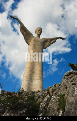 Cristo Redentore la Statua di Cristo Redentore di Maratea San Biagio Foto Stock