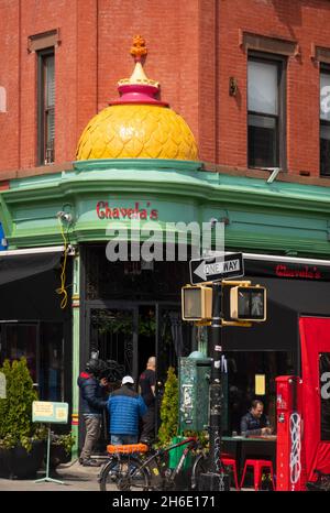 Chavela's, ristorante messicano a Crown Heights, Brooklyn, New York Foto Stock