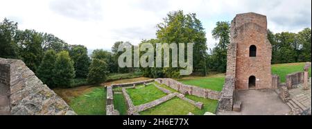 Rovine monastero vicino Heidelberg Germania - Kloster Ruine Panorama Foto Stock