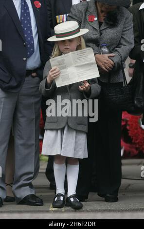 Un servizio di Anzac Day si è svolto a Whitehall, nel centro di Londra oggi, 25 aprile 2007, per celebrare l'anniversario della prima grande azione militare combattuta dalle forze australiane e neozelandesi durante la prima guerra mondiale. Foto Stock