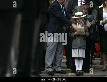 Un servizio di Anzac Day si è svolto a Whitehall, nel centro di Londra oggi, 25 aprile 2007, per celebrare l'anniversario della prima grande azione militare combattuta dalle forze australiane e neozelandesi durante la prima guerra mondiale. Foto Stock