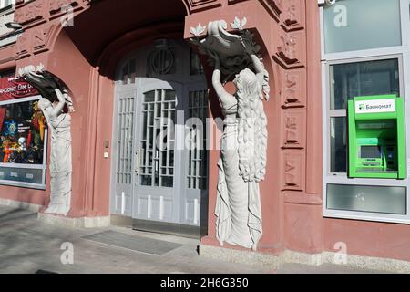 Edificio art nouveau a Kyiv Foto Stock