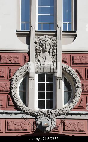 Edificio art nouveau a Kyiv Foto Stock