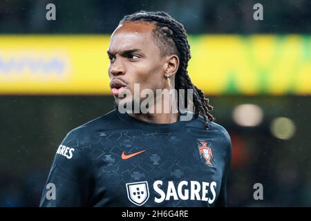 11 novembre 2021, Aviva Stadium, Dublino, Irlanda 2022 FIFA World Cup Qualifier, Irlanda contro Portogallo; Renato Sanches Foto Stock