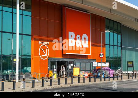 B&Q store a Greenwich, Londra England Regno Unito Regno Unito Foto Stock