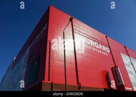 Shurgard self storage unit, Londra Inghilterra Regno Unito Foto Stock