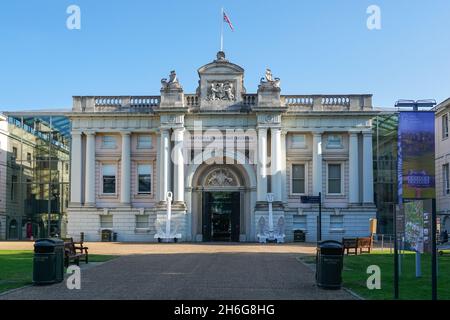 Ingresso principale al National Maritime Museum di Greenwich, Londra, Inghilterra, Regno Unito, Regno Unito Foto Stock