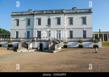 Queen's House, ex residenza reale a Greenwich, Londra, Inghilterra, Regno Unito, Regno Unito Foto Stock