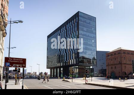 Liverpool, Regno Unito: Mann Island Building No 3, Strand Street. Foto Stock