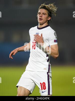 Conor Gallagher in Inghilterra durante la partita di qualificazione della Coppa del mondo FIFA allo stadio San Marino di Serravalle. Data foto: Lunedì 15 novembre 2021. Foto Stock