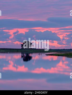 Riflessi crepuschi - Lady's Island Wexford Foto Stock