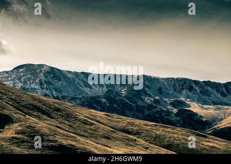 Gruppo Montagne Parang, Carpazi meridionali, Romania. Foto Stock