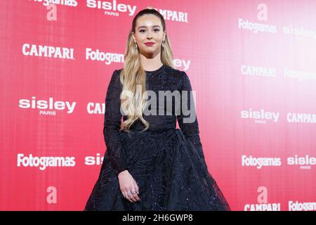 Madrid, Spagna. 15 Nov 2021. Paula Utho partecipa al tappeto rosso dei premi Fotogramas de Plata al Casino de Madrid. (Foto di Atilano Garcia/SOPA Images/Sipa USA) Credit: Sipa USA/Alamy Live News Foto Stock