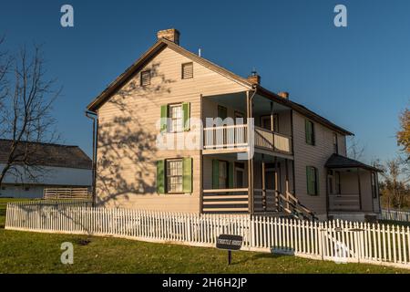 La Trostle House, che si trova nei pressi del Gettysburg National Military Park di Gettysburg, Pennsylvania, USA Foto Stock