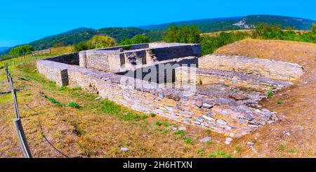 Sito archeologico romano di Iruña-Veleia, Iruña de Oca, Álava, Paesi Baschi, Spagna, Europa Foto Stock