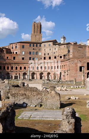 Foro e mercato di Traiano, Roma, Italia Foto Stock