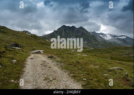 Capanna Maighels in Val Miaghels, Surselva Foto Stock